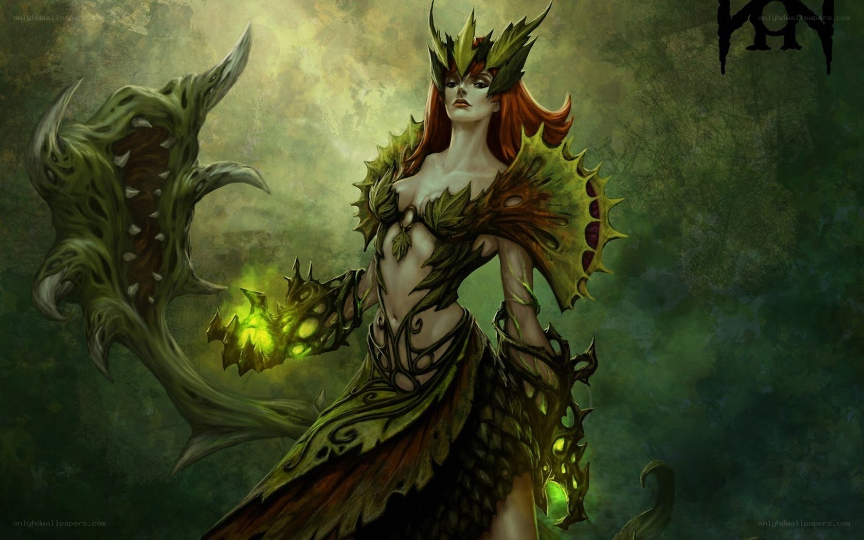 fantasy nature warrior woman
