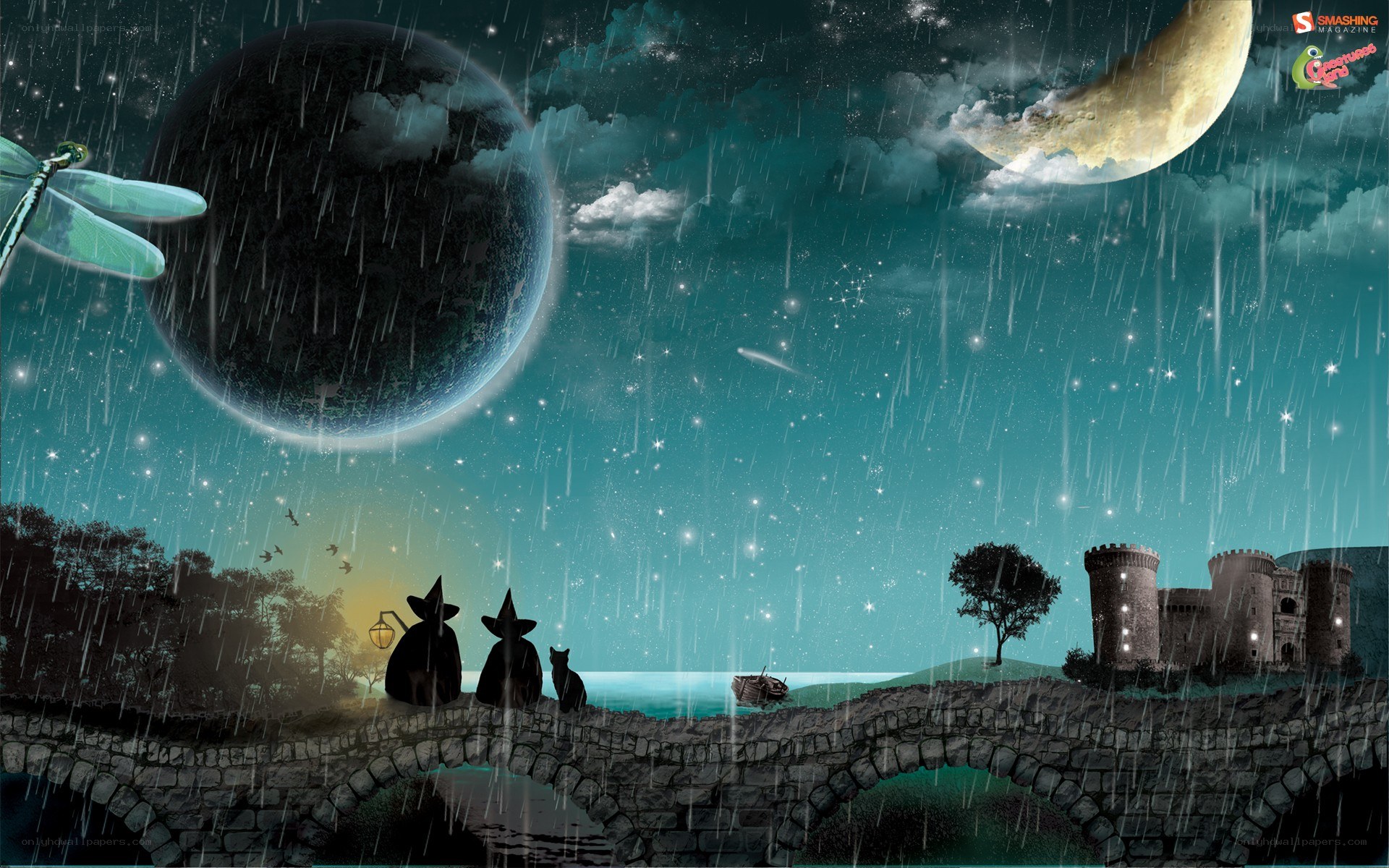 Fantasy night with wizards
