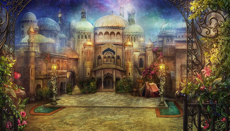 Fantasy Palace Courtyard