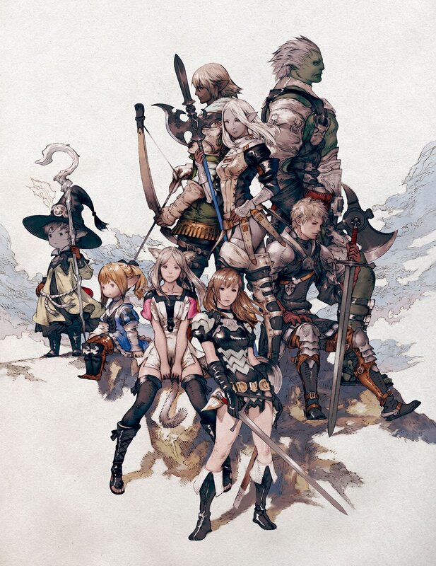 fantasy party group portrait