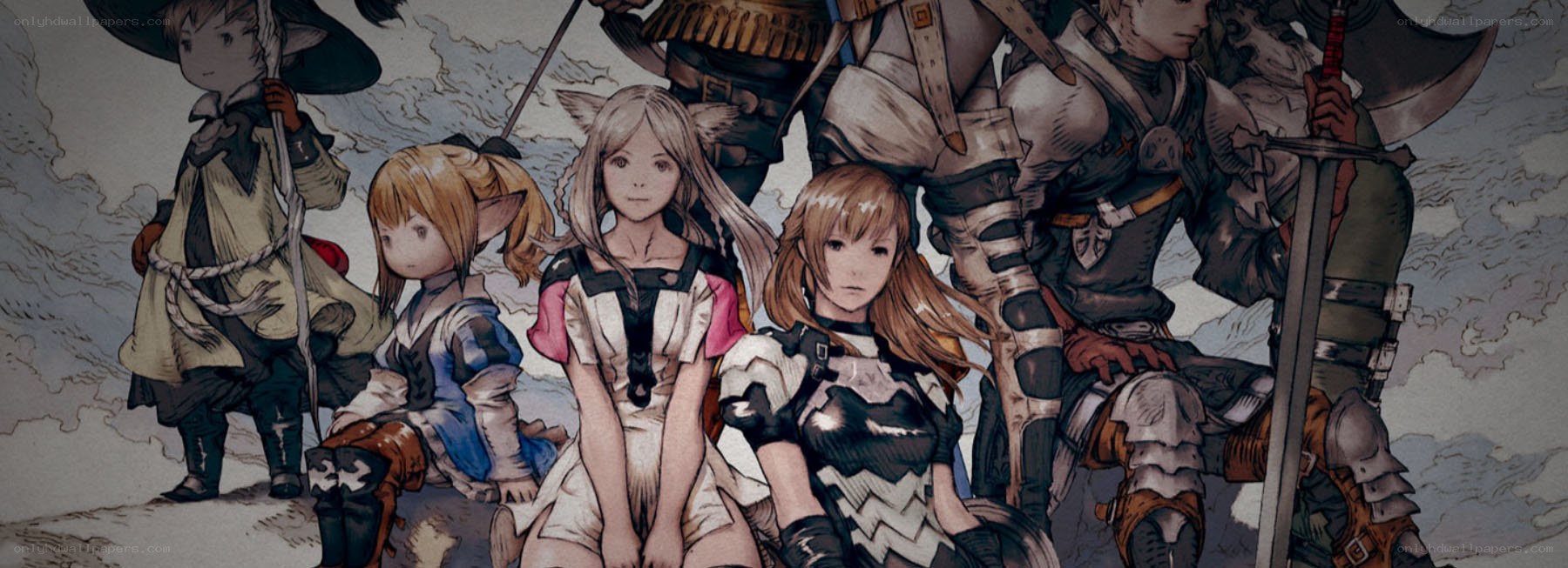 fantasy party group portrait