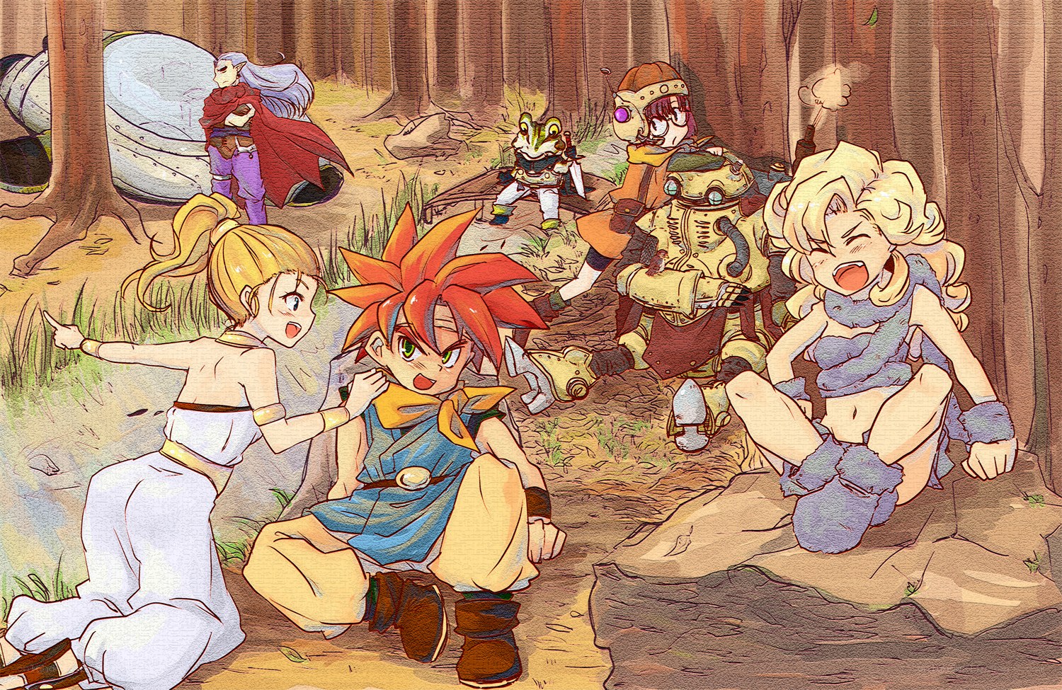 fantasy party in the woods