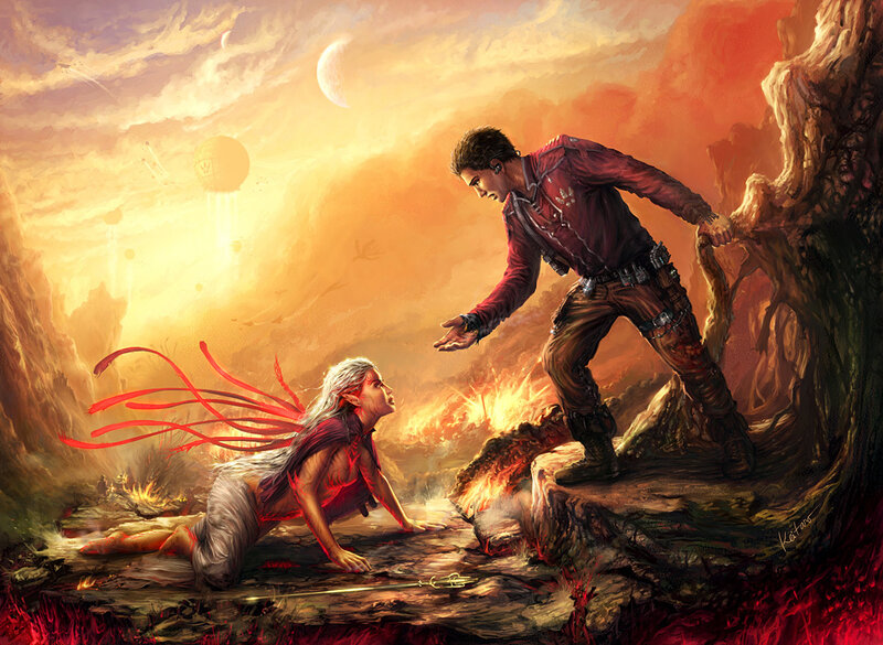 Fantasy rescue scene