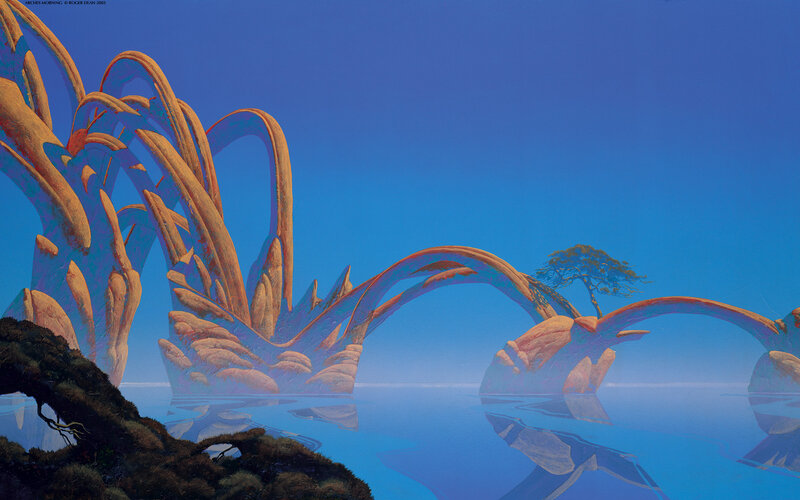 Fantasy Rock Formations — Blue