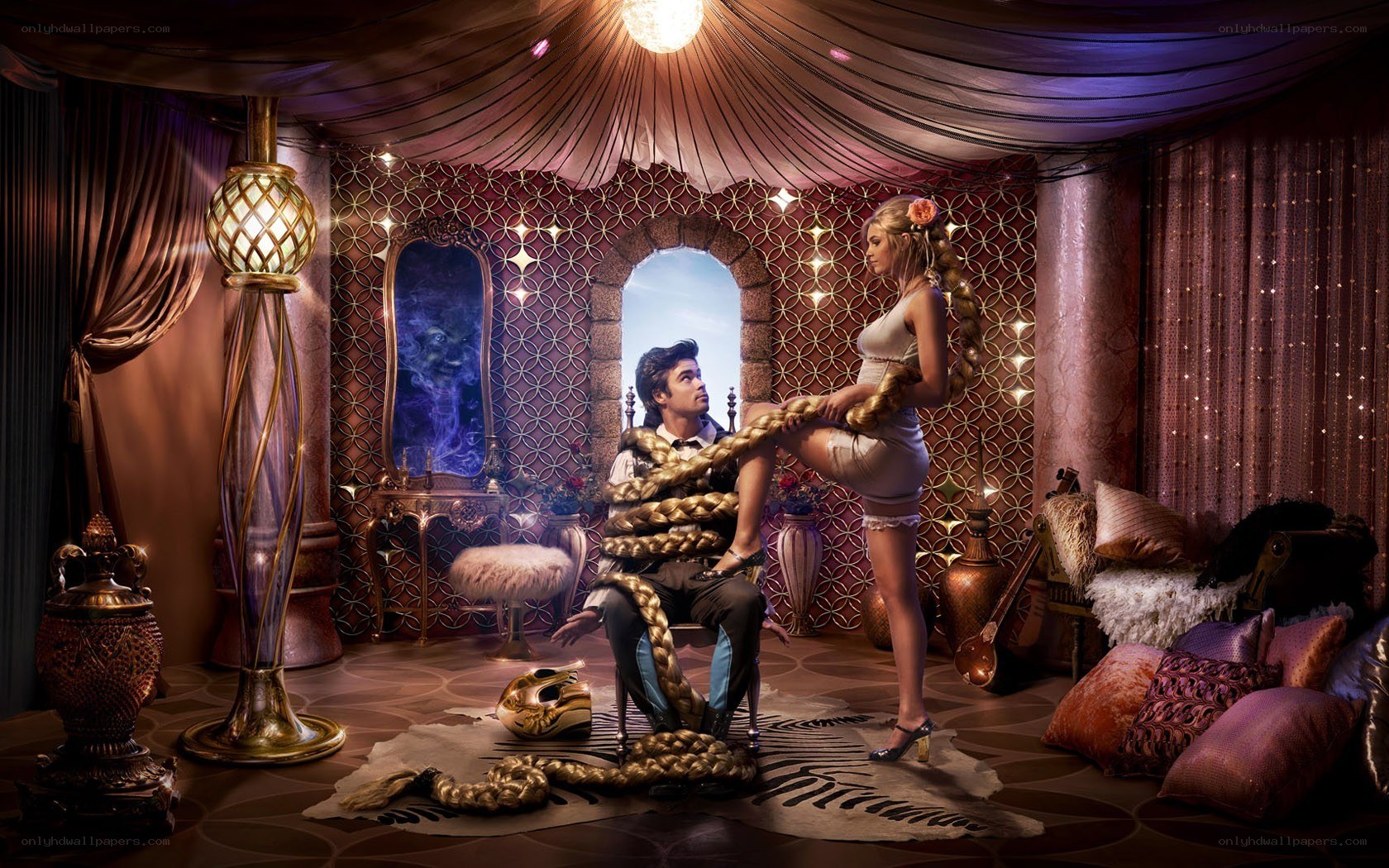 fantasy room with couple