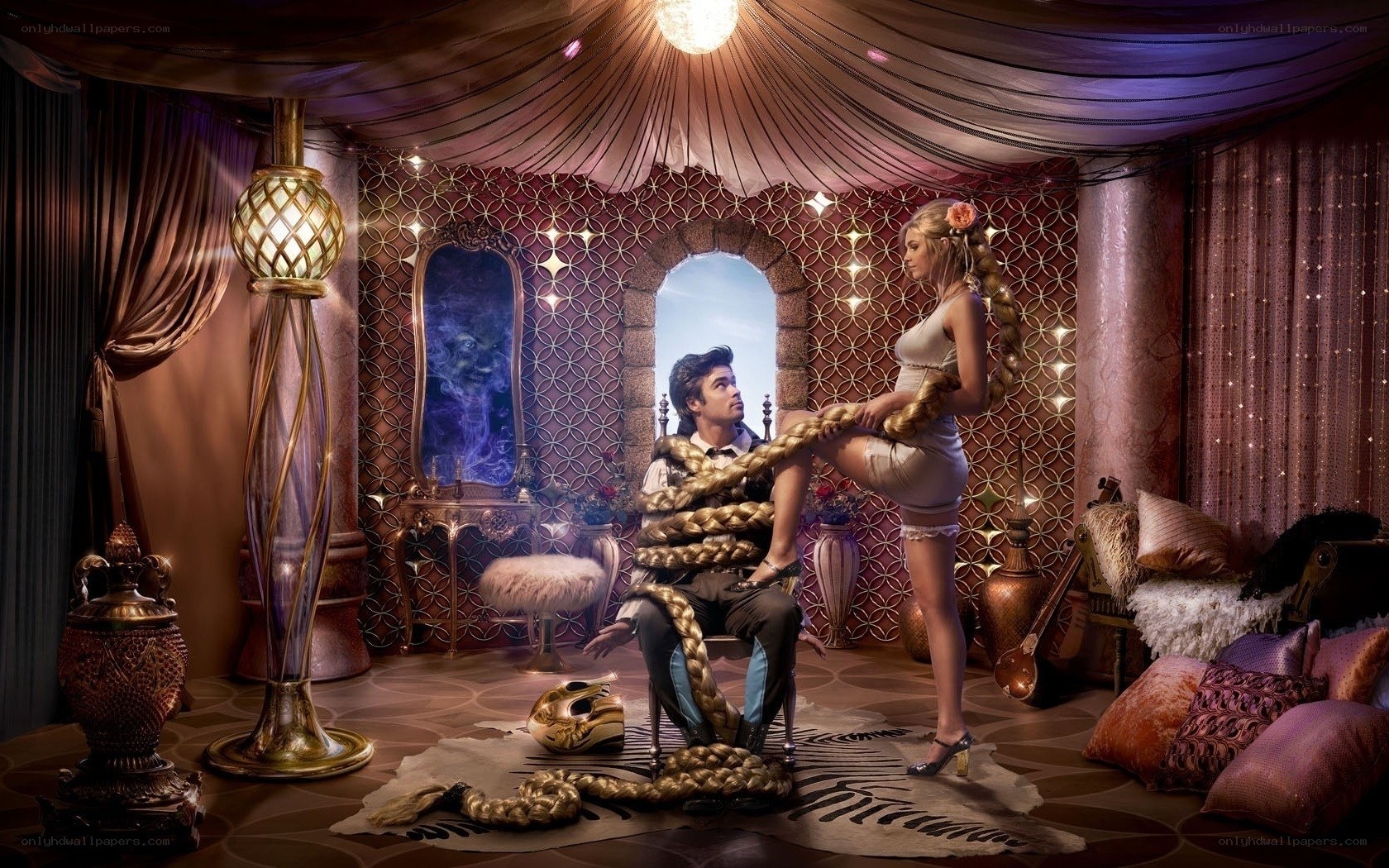 Fantasy room with couple