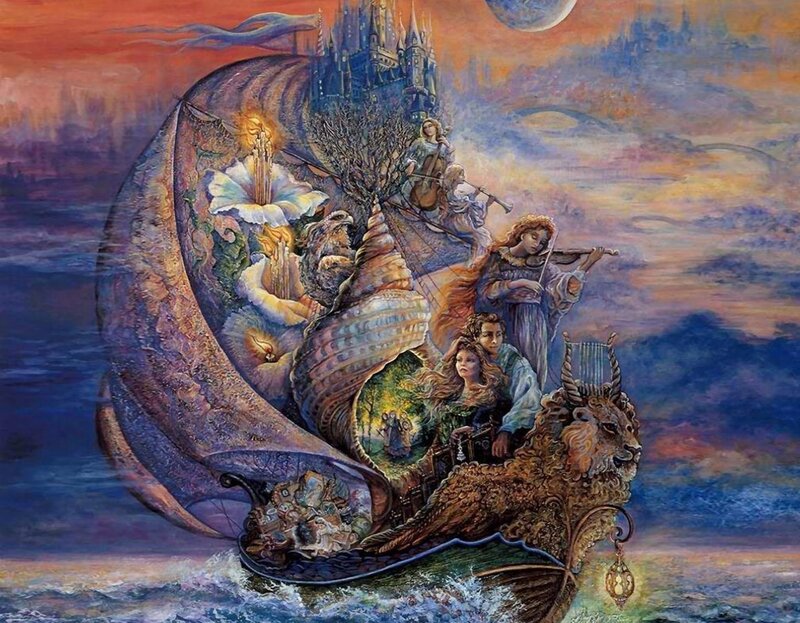 Fantasy Ship with Musicians