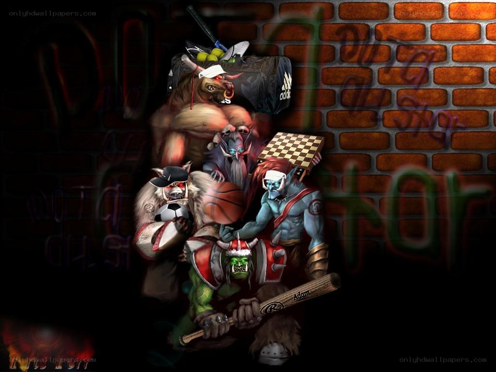 Fantasy sports characters collage