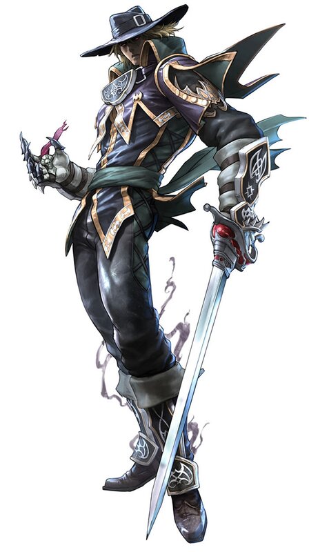 fantasy swordsman character