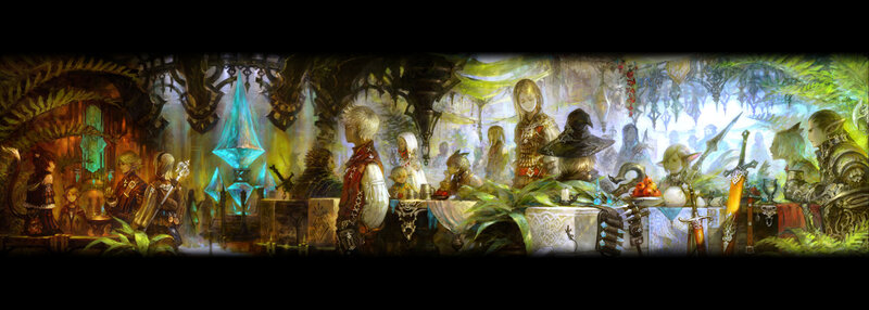 Fantasy tavern gathering
