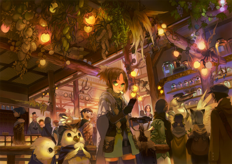 Fantasy tavern scene
