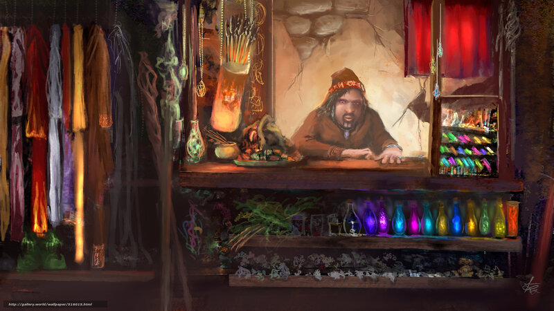 Fantasy tavern scene