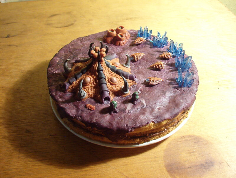 fantasy-themed cake decoration