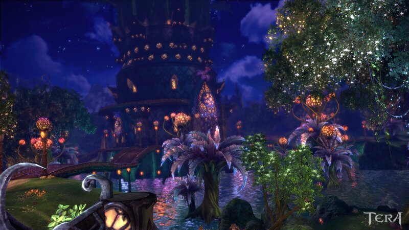 Fantasy Tower at Night