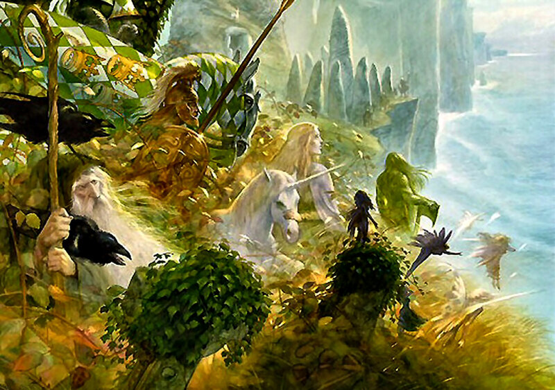 Fantasy Travelers on Hillside