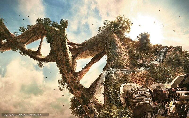 Fantasy tree landscape