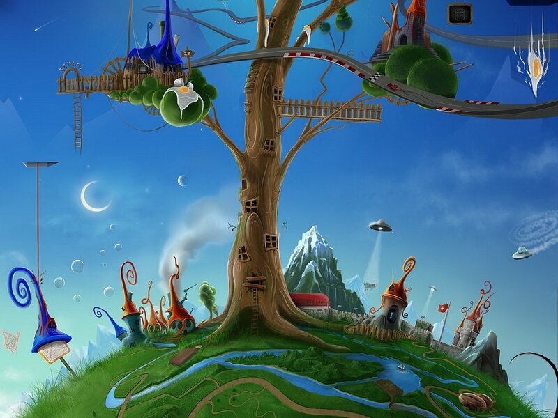 Fantasy Tree Village