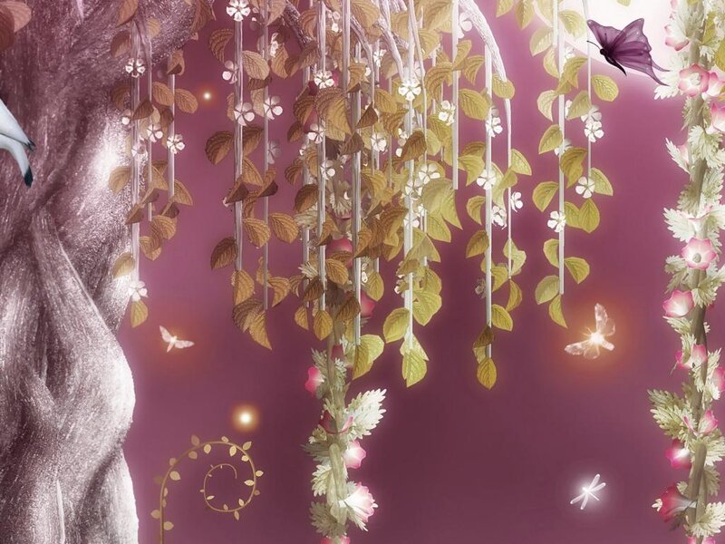 Fantasy Tree with Hanging Vines