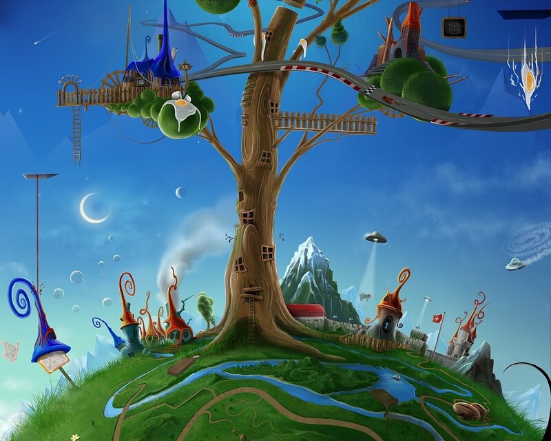 fantasy tree world