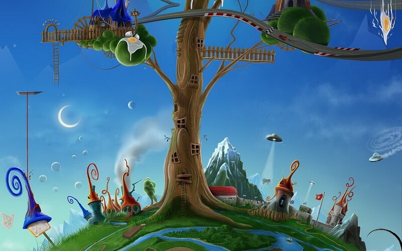 fantasy tree world