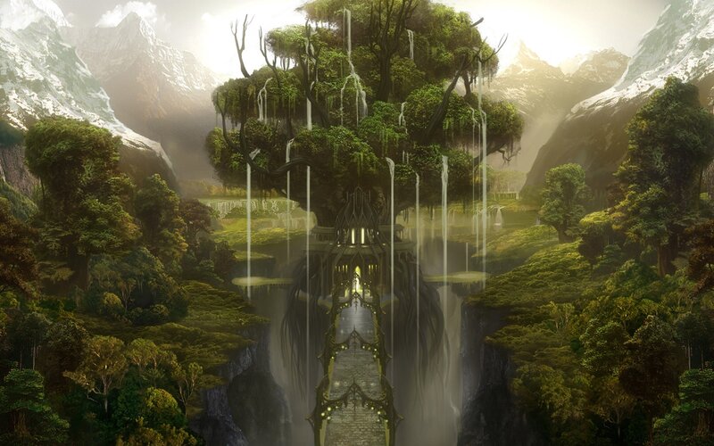 fantasy treehouse sanctuary