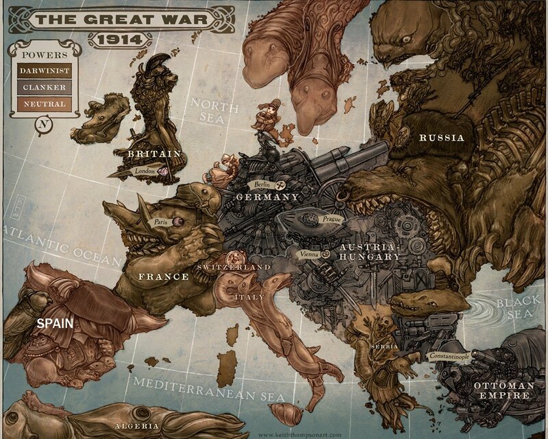Fantasy War Map of Europe