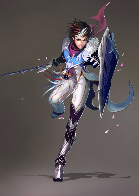 fantasy warrior character art