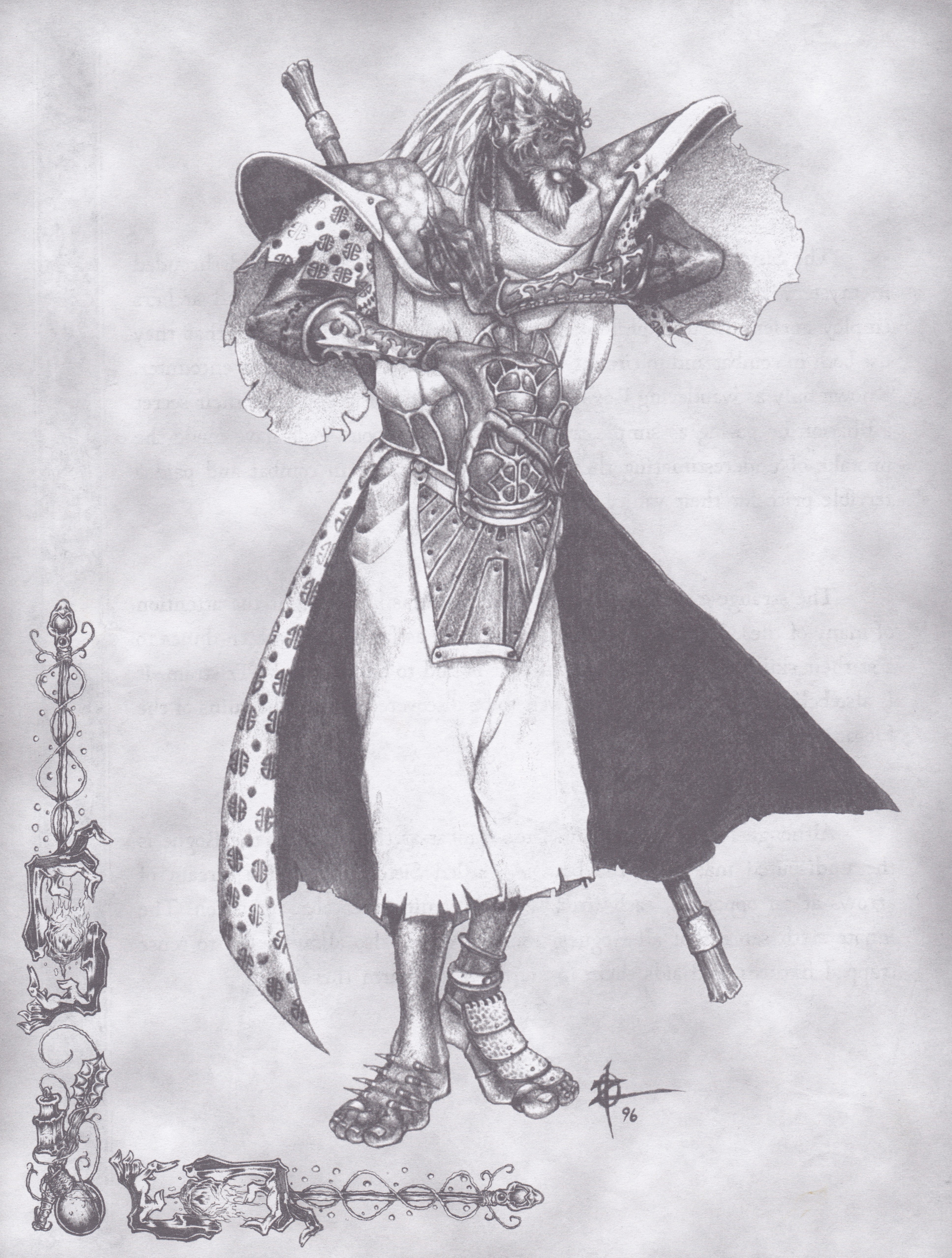 fantasy warrior character design