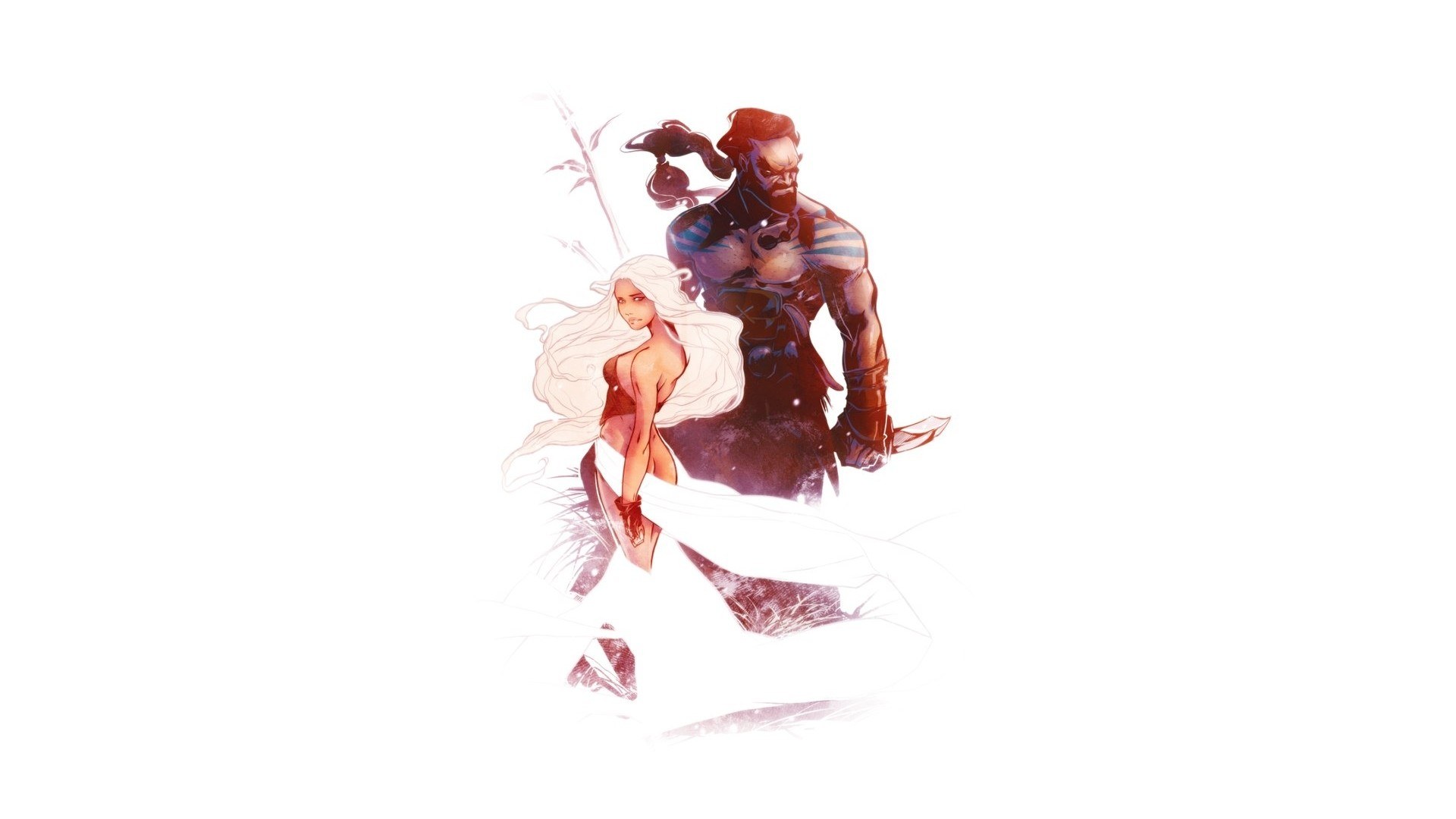 fantasy warrior duo artwork