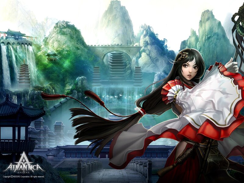 fantasy warrior in ancient landscape