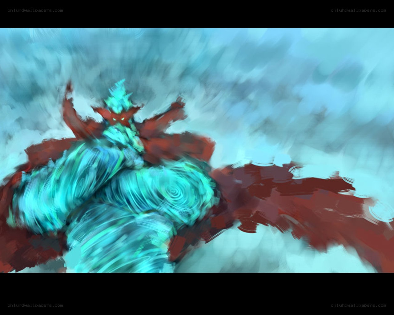 fantasy warrior in motion