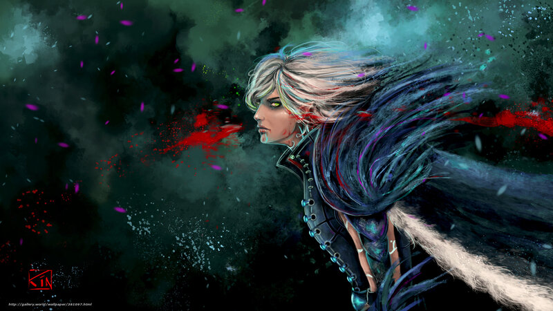 fantasy warrior in motion