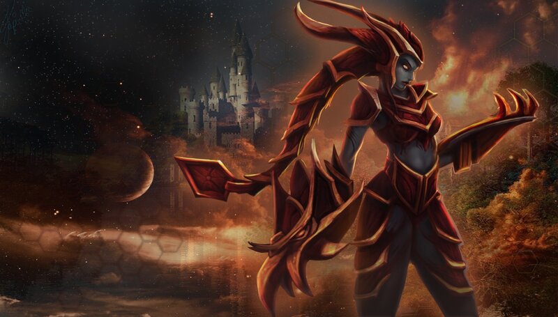 fantasy warrior with castle