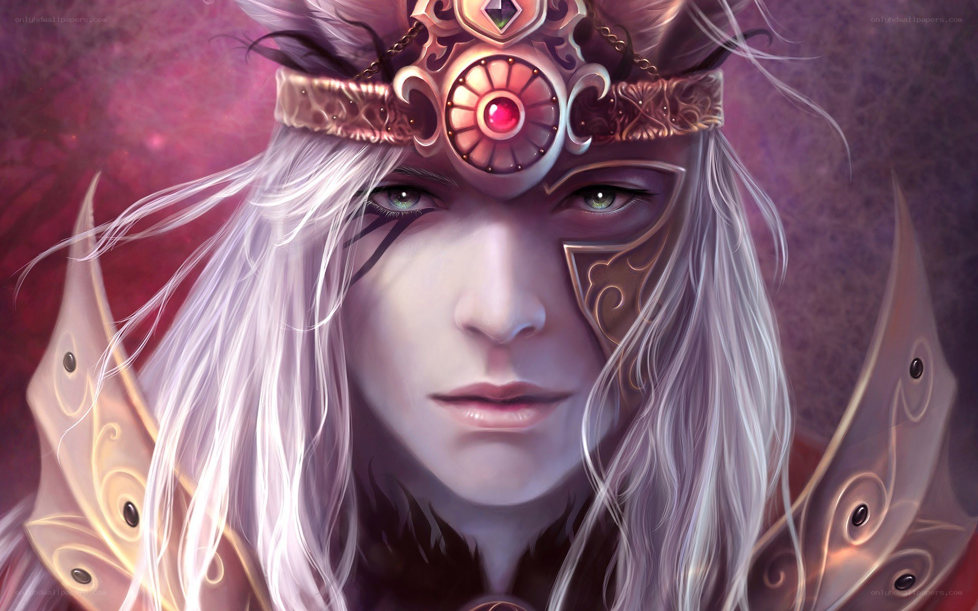 fantasy warrior with crown