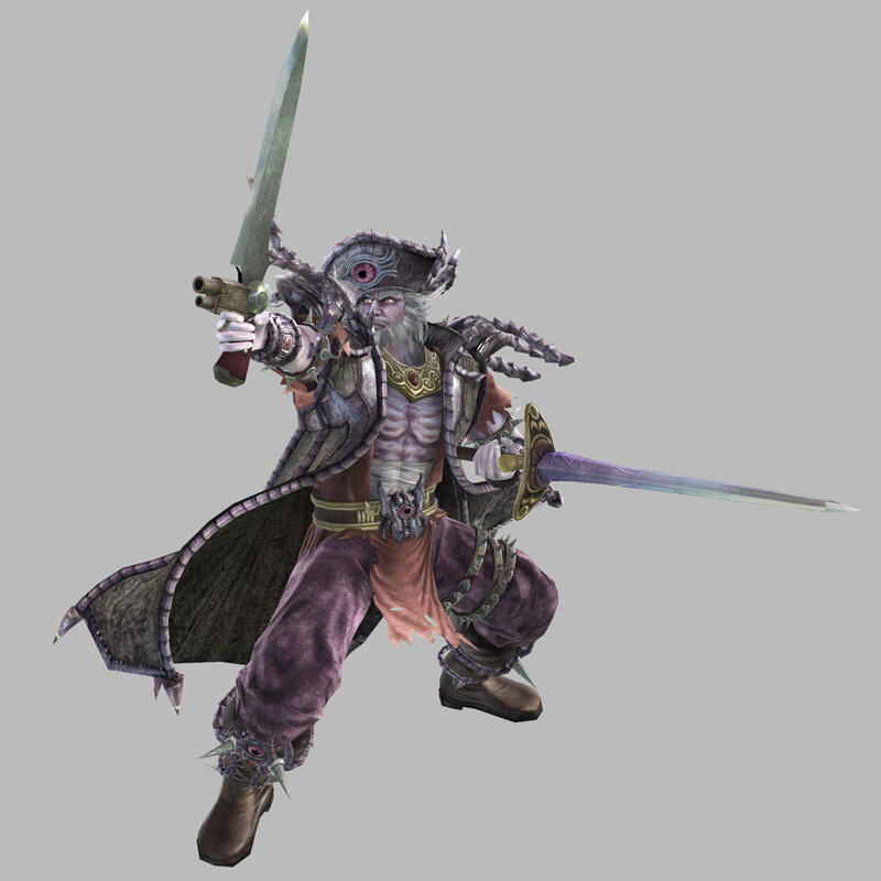 fantasy warrior with dual swords