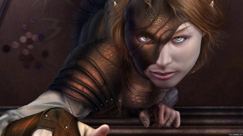 fantasy warrior with mask