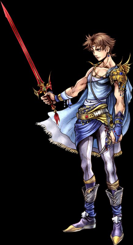 fantasy warrior with red sword