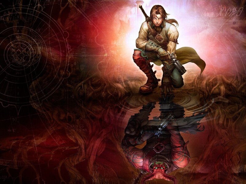fantasy warrior with reflection
