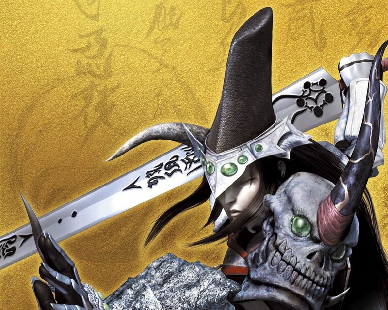 fantasy warrior with skull and sword