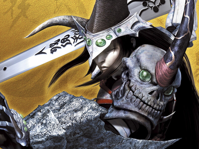 fantasy warrior with skull helmet