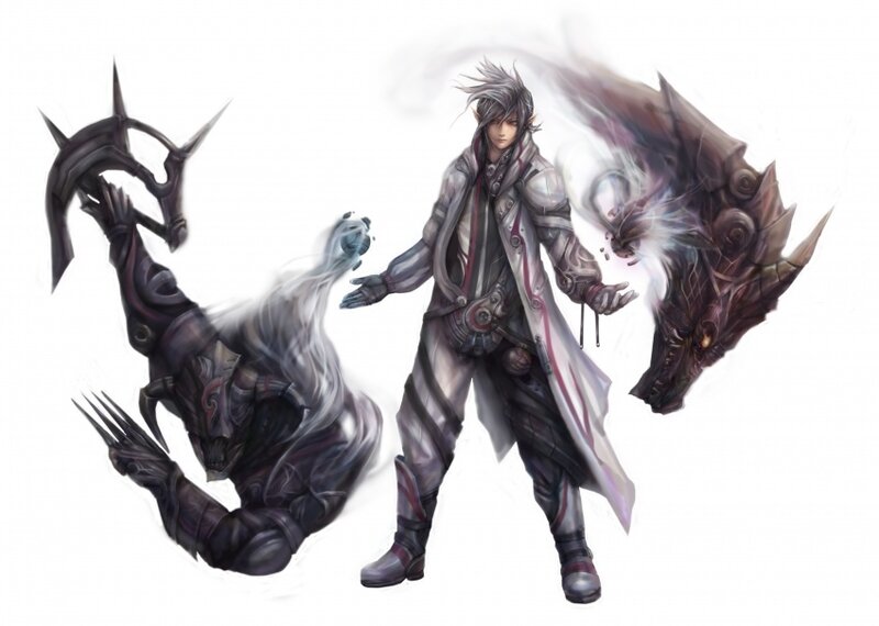 fantasy warrior with spirits