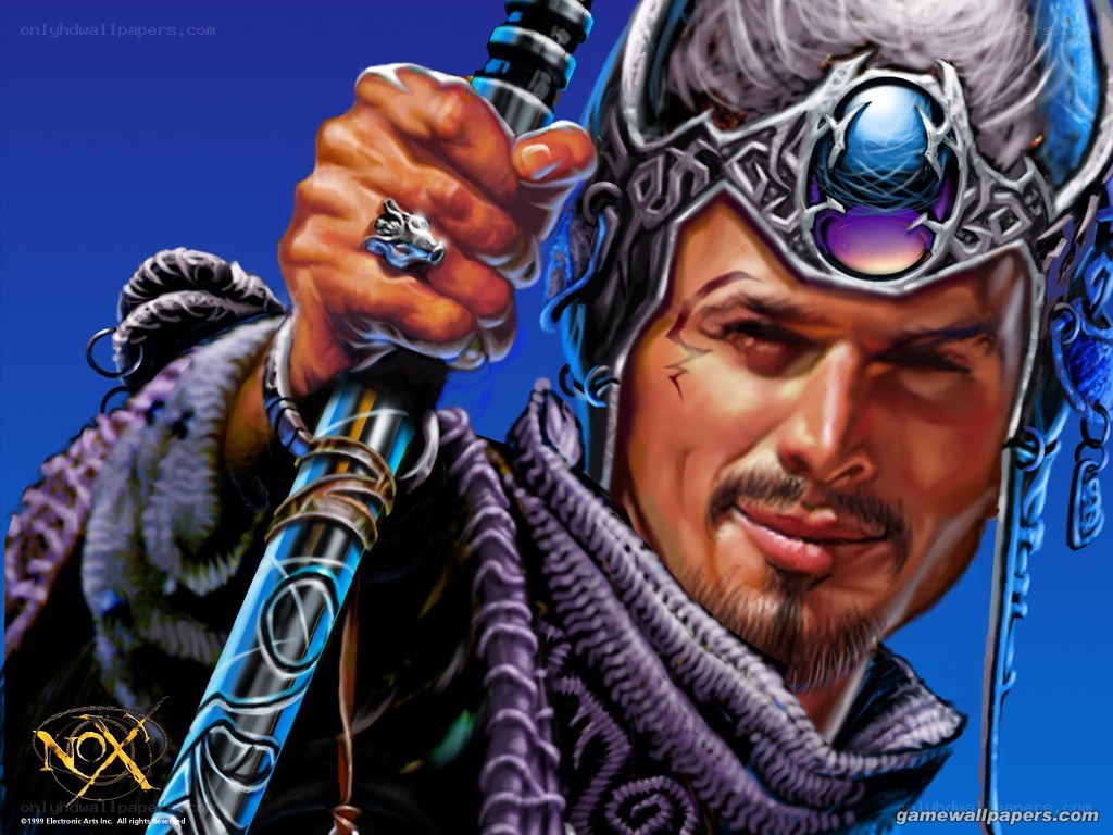 fantasy warrior with staff