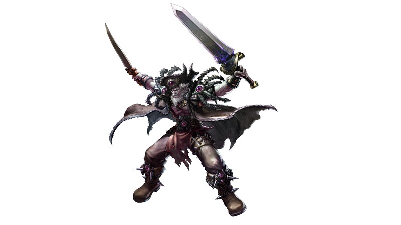Fantasy Warrior with Two Swords