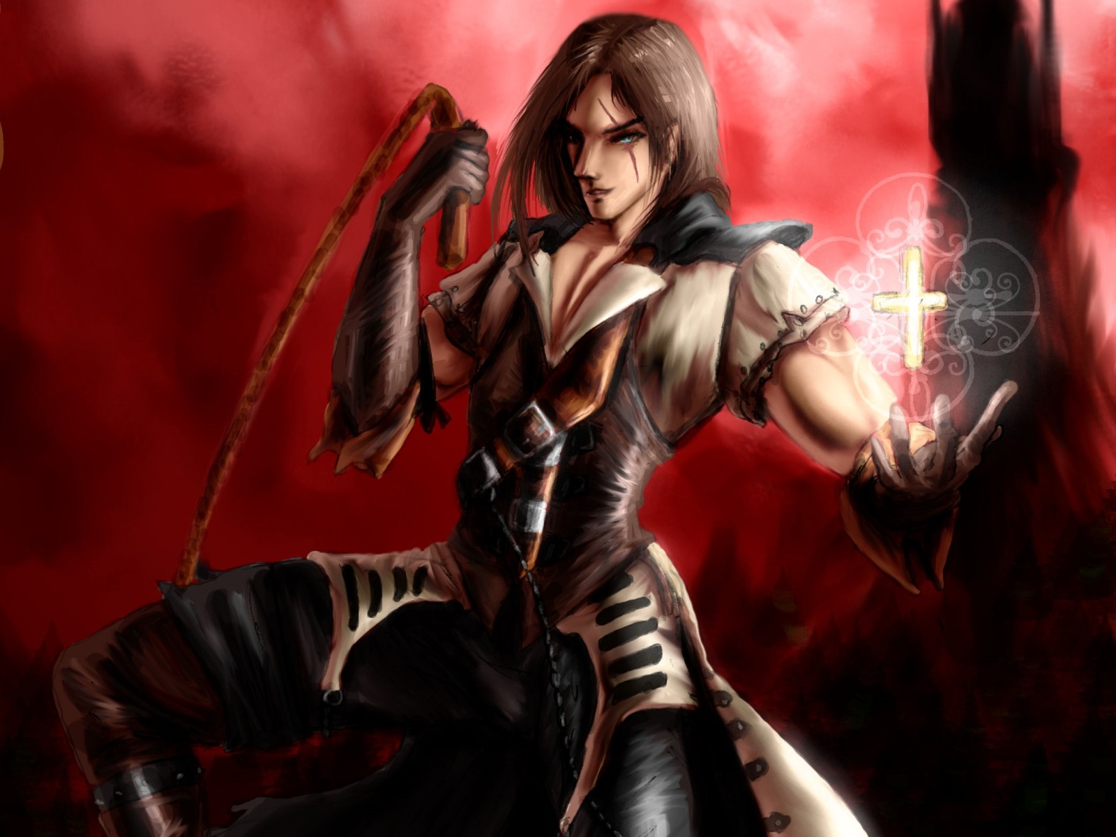 fantasy warrior with whip