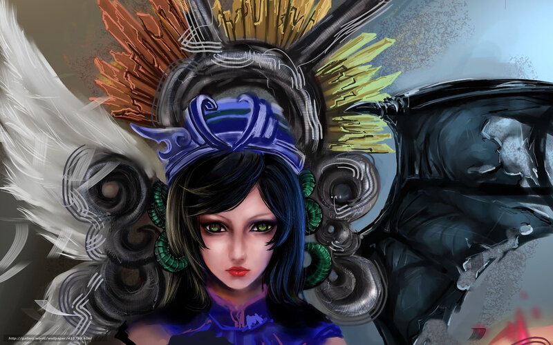 fantasy warrior with wings