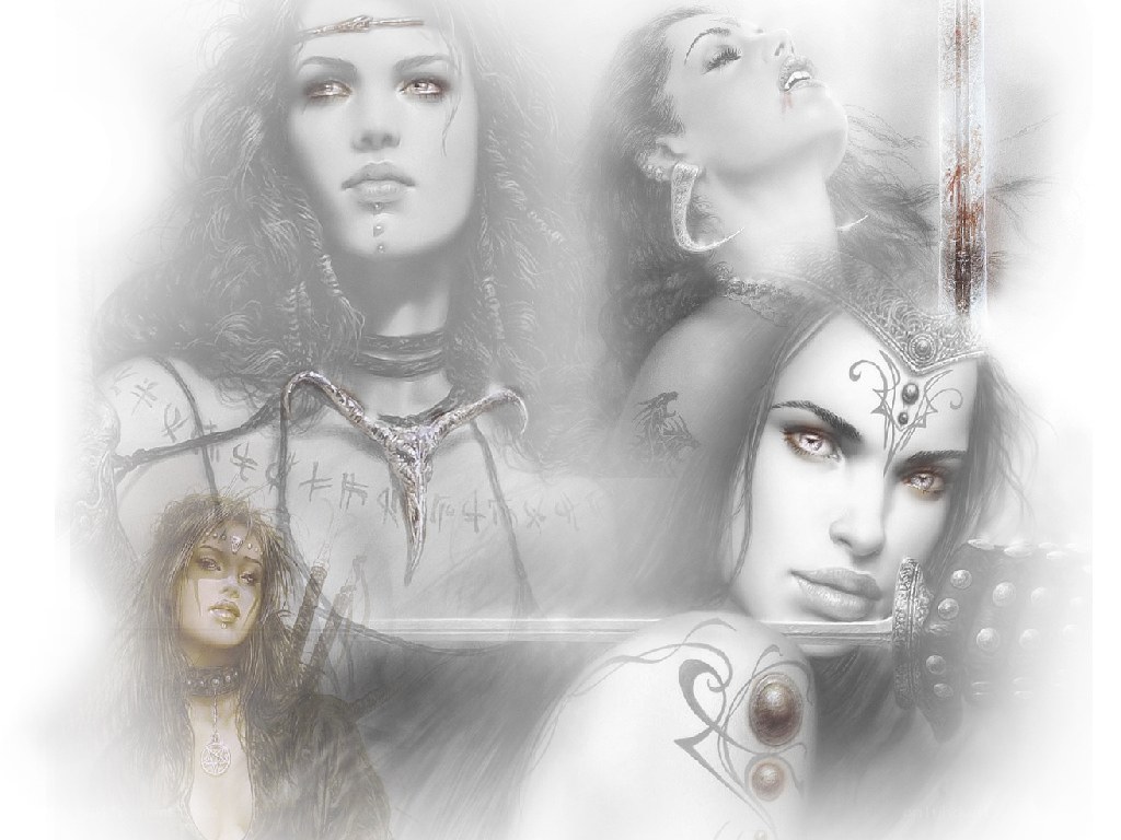fantasy warrior women collage
