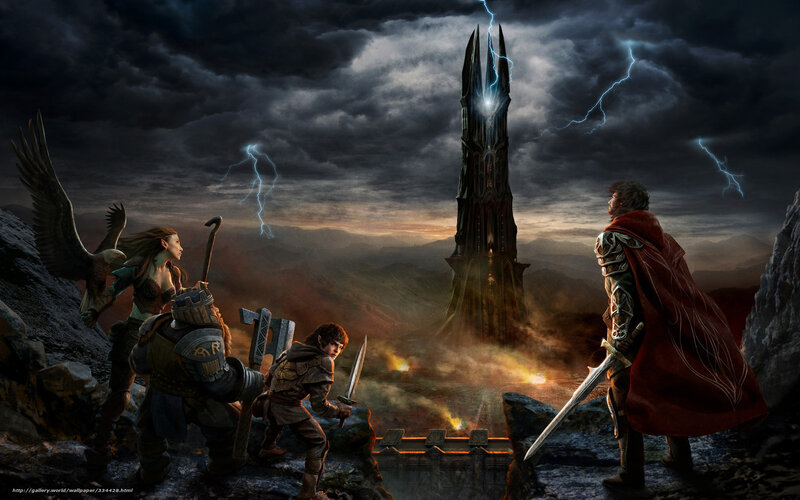 Fantasy warriors face dark tower