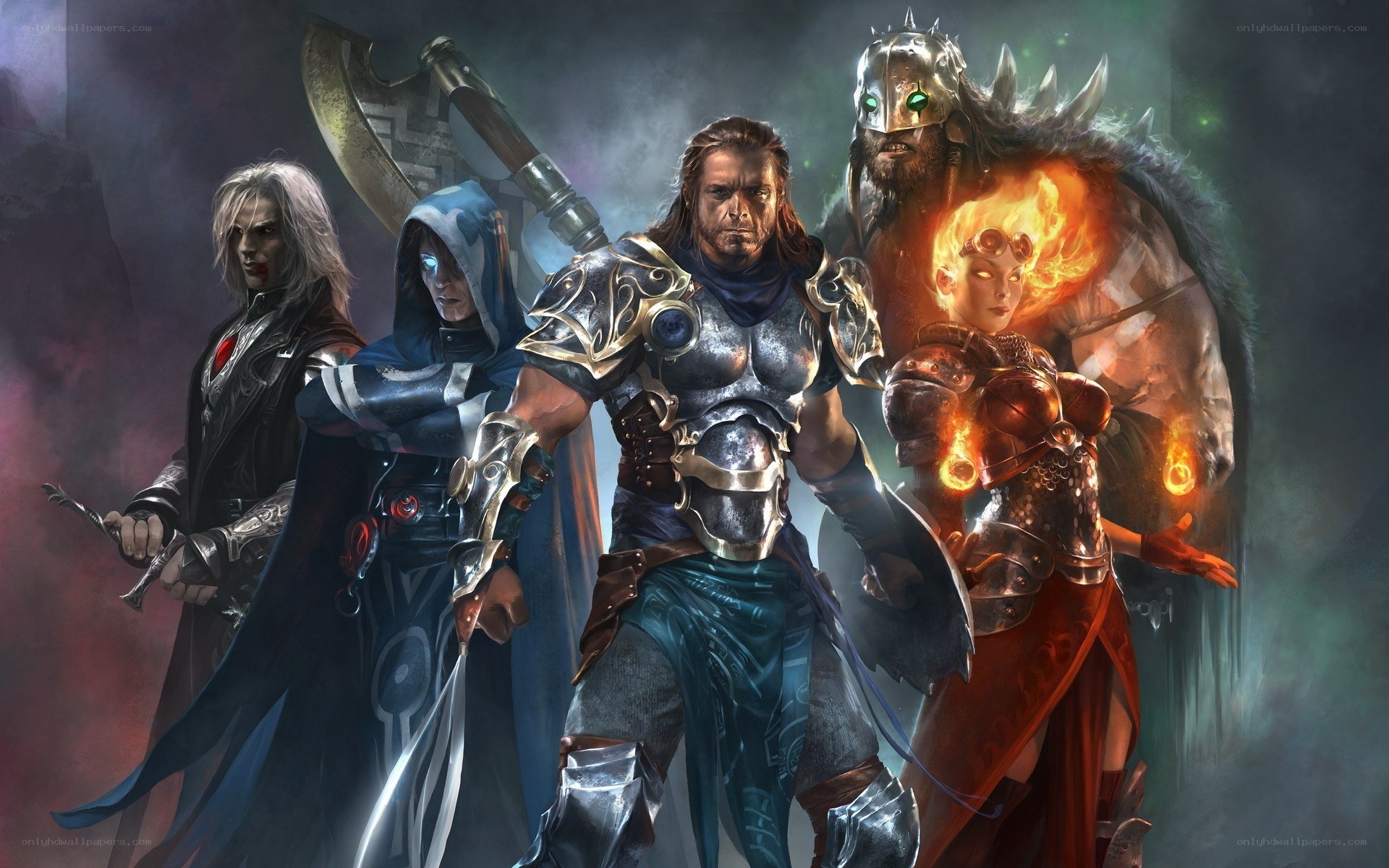 fantasy warriors group portrait