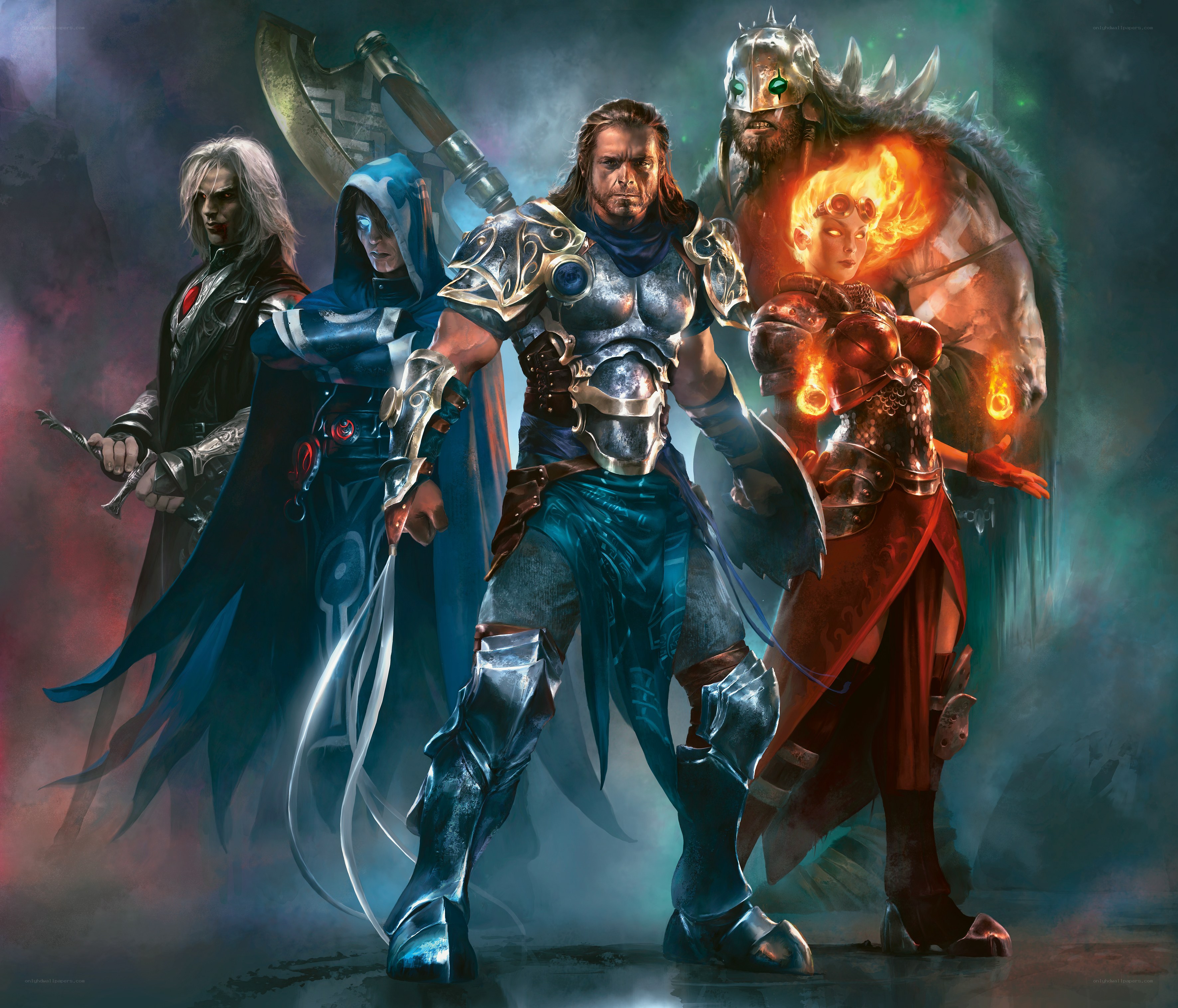 fantasy warriors group portrait