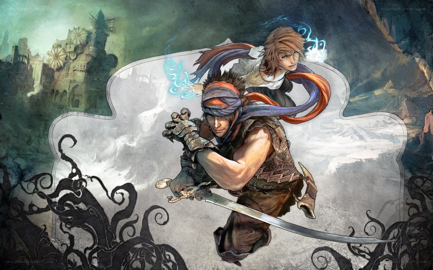 fantasy warriors in action